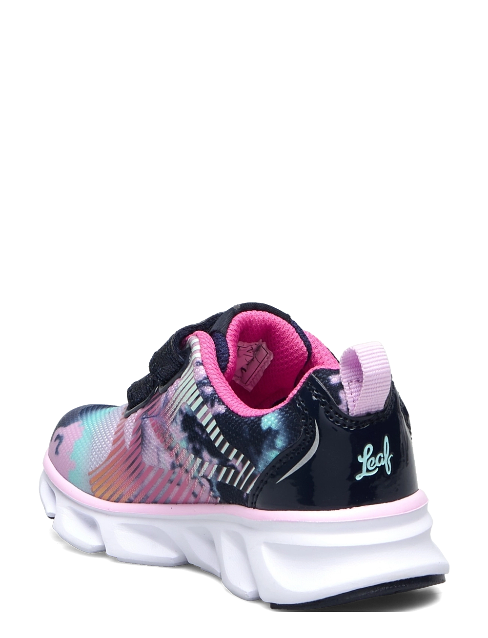 Leaf - Skalka - blinkende sneakers - navy/pink - 2