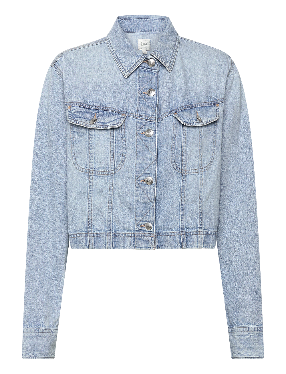 Lee Jeans - CROPPED RIDER SHIRT - denimskjorter - modern blue - 0