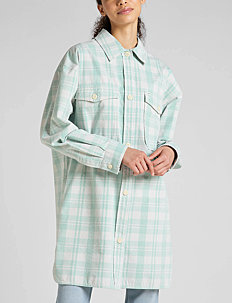 Lee Jeans ELONGATED OVERSHIRT - Skjortejakker - DUSTY JADE / blue