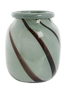 Lene Bjerre Marena vase - Vaser - GREEN/BLACK / green