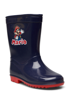 Super Mario SUPER MARIO RAINBOOTS - Gummistøvler med linjer - BLUE/RED / navy