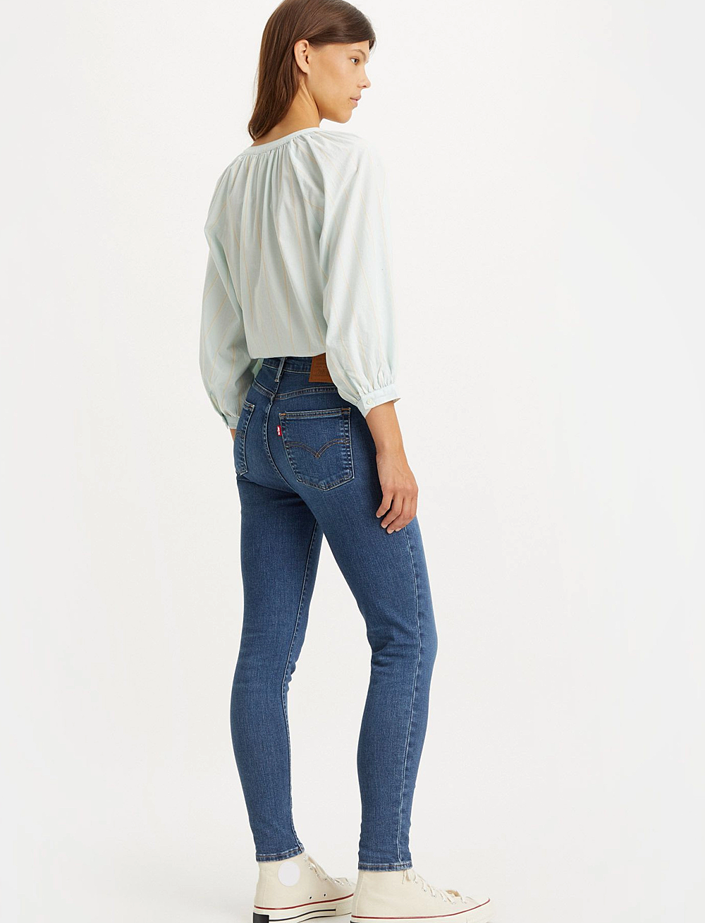 Levi's® - 721 HIGH RISE SKINNY BLUE WAVE - skinny jeans - med indigo - worn in - 4