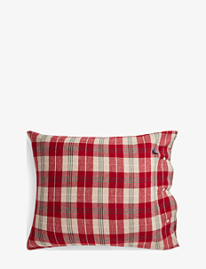 Lexington Home Checked Cotton Flannel Pillowcase - Juletekstiler - RED/BEIGE/GREEN/WHITE / red