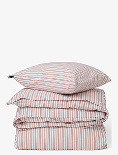 Lexington Home Dobby Striped Cotton Poplin Bed Set - Juletekstiler - RED/BEIGE/WHITE / pink/rose