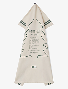 Lexington Home Gingerbread Org Cotton Kitchen Towel - Juletekstiler - WHITE/GREEN / white