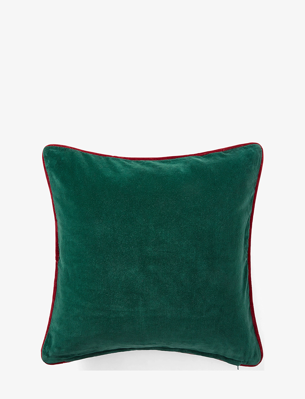 Lexington Home - The Merrier Organic Cotton Velvet Pillow Cover - putevar - green/red - 1