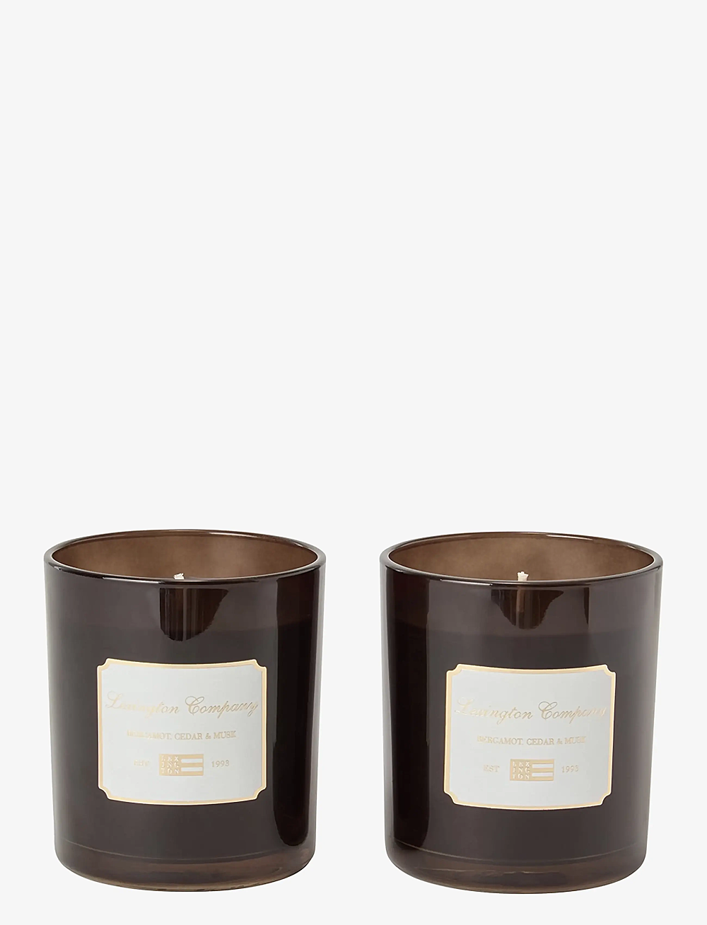 Lexington Home - Lexington Scented Candle Gift Set (set of 2) - duftlys - dark brown - 3