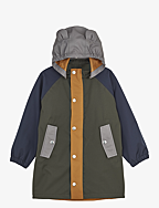 Blake long raincoat - HUNTER GREEN MULTI MIX