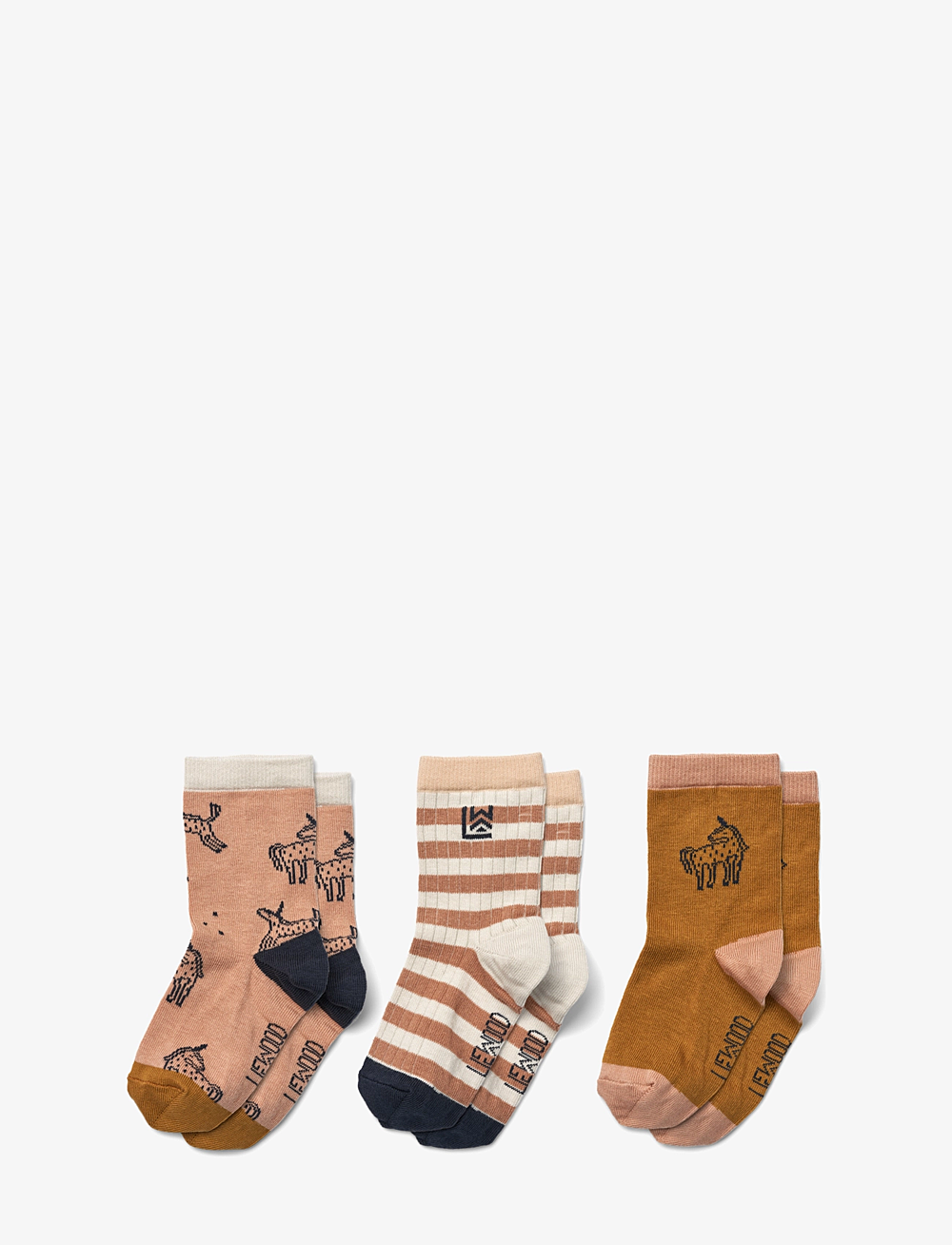 Liewood - Silas socks 3-pack - sokker - unicorn / pale tuscany mix - 0