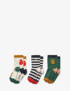 Liewood Silas socks 3-pack - Klær - THE LIEWOOD GANG / SANDY MIX / multi