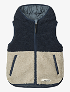 Diana reversible vest - WHALE BLUE MIX