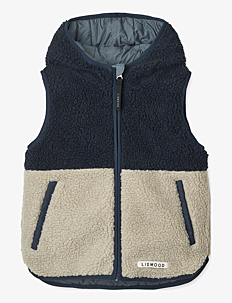 Liewood Diana reversible vest - Yttertøy - WHALE BLUE MIX / blue