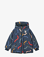 Kalle Snow Jacket - GRAPHIC SWIRLS / CLASSIC NAVY