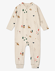 Liewood Birk printed pyjamas jumpsuit - Klær - HOLIDAY / SANDY / multi