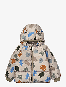 Liewood Polle Down Puffer Jacket - Yttertøy - MONSTER / KOALA / cream