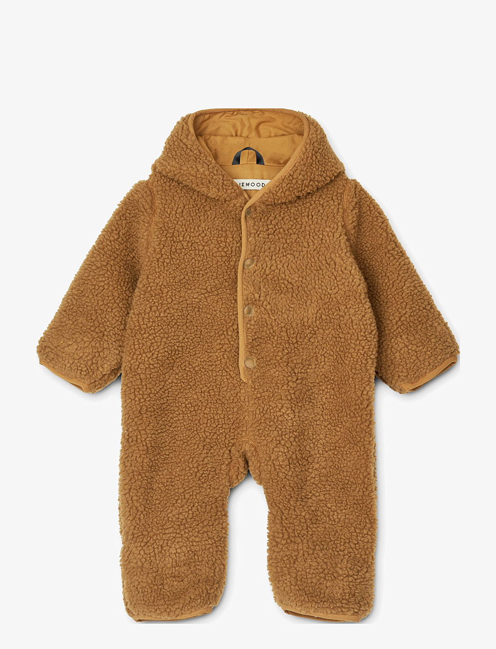 Liewood - Fraser Baby Pile Jumpsuit - fleecedresser - golden caramel - 0