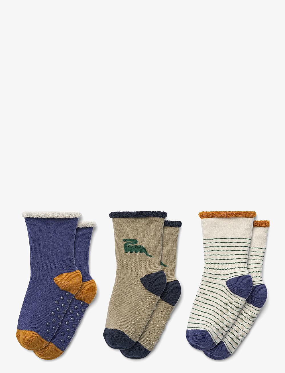 Liewood - Eloy Baby Socks 3-Pack - sokker - dino / mist mix - 0