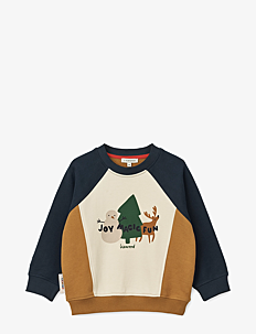 Liewood Aude Placement Sweatshirt - Klær - HOLIDAY FRIENDS / SANDY / multi