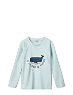 Noah Placement Longsleeve Swim Tee - IT COMES IN WAVES / PURE SKY