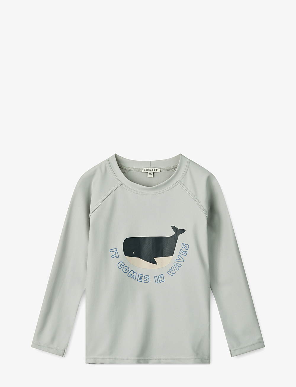 Liewood - Noah Placement Longsleeve Swim Tee - badetøyoverdeler - cloud blue - 0