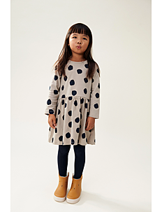 Liewood Lima Printed Longsleeve Dress - Klær - SPOT DOTS / MIST / cream