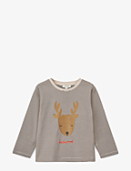 Apia Placement Longsleeve T-shirt - HOLIDAY REINDEER / STRIPE NAVY