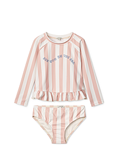 Liewood Dagny Swim Set - Klær - Y/D STRIPE SORBET ROSE / CREME DE LA CREME / pink/rose