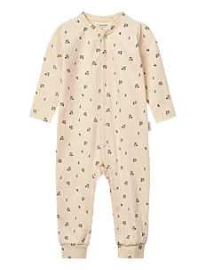 Liewood Birk Printed Pyjamas Jumpsuit - Klær - PEACH MINI / SEA SHELL / cream