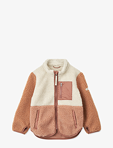 Liewood Nolan Pile Jacket - Klær - TUSCANY ROSE MULTI MIX / beige