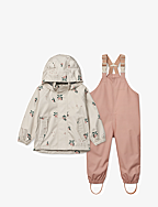 Manu Rainwear Set - PEACH / SEA SHELL