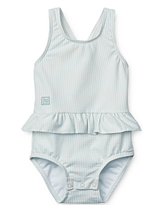 Liewood Amina Baby Stripe Swimsuit - Klær - Y/D STRIPE PURE SKY / CREME DE LA CREME / blue