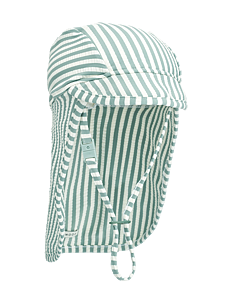 Liewood Cecilia Seersucker Swim Hat - Klær - STRIPE PEPPERMINT / CRISP WHITE / green