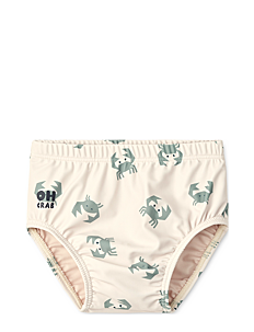 Liewood Anthony Baby Printed Swim Pants - Klær - CRAB / SANDY / beige