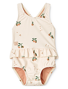 Liewood Amina Baby Printed Swimsuit - Klær - PEACH / SEA SHELL / beige