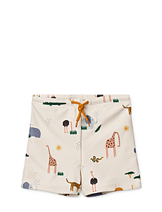 Liewood Otto Printed Swim Pants - Klær - SAFARI SANDY MIX / beige