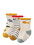 Eloy Baby Socks 3-Pack - SAFARI / SANDY MIX