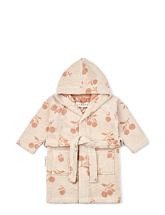 Liewood Lilana Yarn Dyed Bathrobe - Klær - PEACH / SEA SHELL / beige