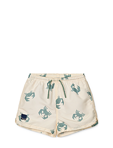 Liewood Aiden Printed Board Shorts - Klær - CRAB / SANDY / cream