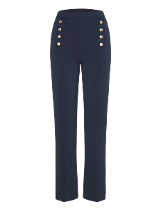 Lindex Trousers Penny - Rette bukser - DARK NAVY / navy