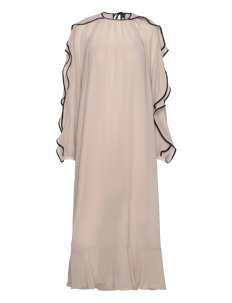 Lindex Dress Blossom - Selskapskjoler - LIGHT DUSTY BEIGE / beige