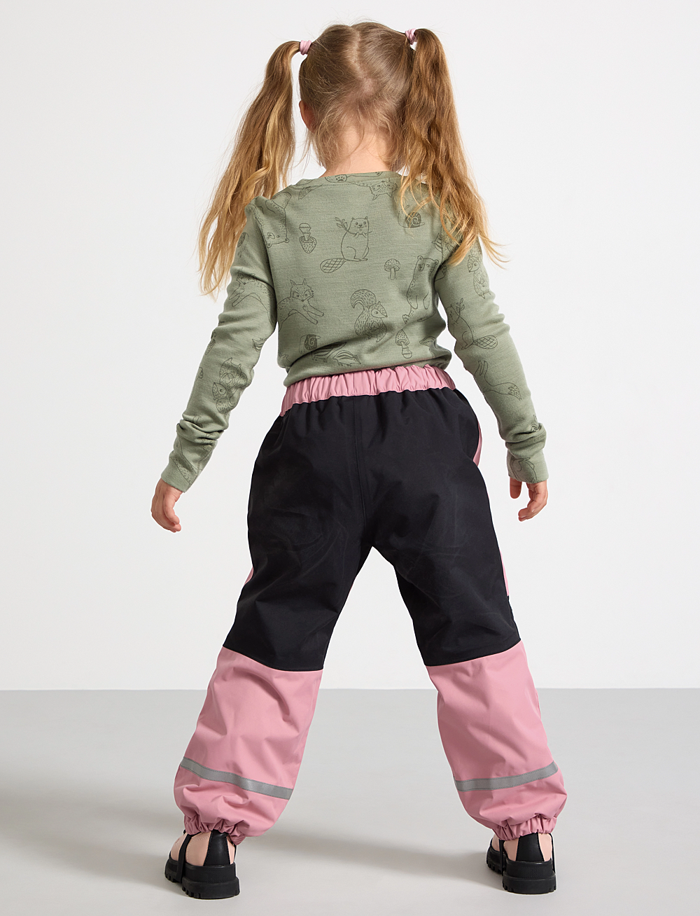 Lindex - Trousers shell small kids - skallbukser - dark dusty pink - 3