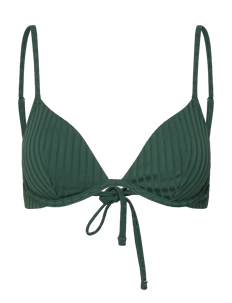 Lindex Bra Stella Rib - Bikinier - DARK GREEN / green