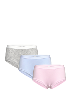 Lindex Brief Hipster 3p solid - Underbukser - DUSTY PINK / pink/rose