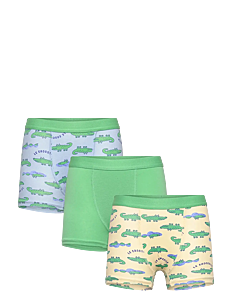 Lindex Boxer 3 pack elastic Crocodile - Underbukser - LIGHT YELLOW / green