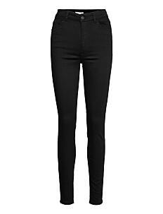 Lindex Trousers denim Vera stay black - Slim jeans - BLACK / black