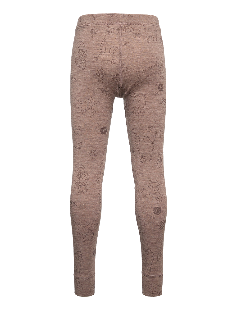 Lindex - Longjohns merino wool aop - base layer underdeler - brown melange - 2