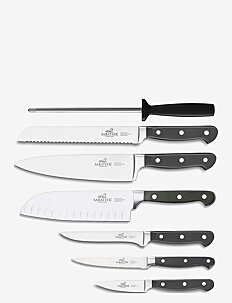 Lion Sabatier Knife set Pluton 7-pack - Knivsett - STEEL/BLACK / silver