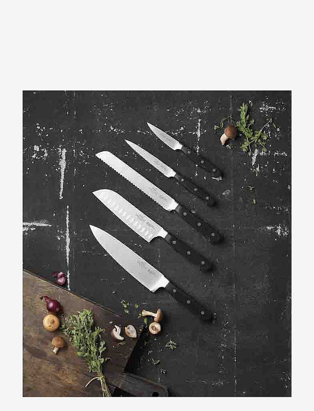 Lion Sabatier - Knife set Pluton 5-pack - knivsett - steel/black - 4