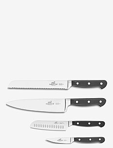 Lion Sabatier Knife set Pluton 4-pack - Knivsett - STEEL/BLACK / silver