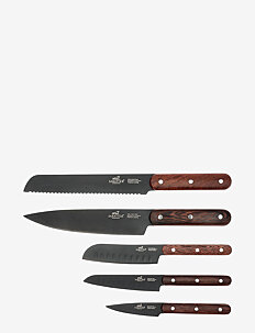 Lion Sabatier Knife set Phenix 5-pack - Knivsett - BLACK/WOOD / black